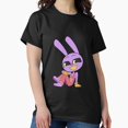 thumbnail image 1 of Cheeky Jax Chibi Cute Mini Rabbit Digital Circus Character Tee Unisex T-Shirt D00089, up to size 5XL, 1 of 4