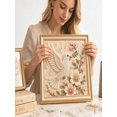 thumbnail image 3 of Beaded Embroidery Art Kit, Faux Crystal Pearl Rhinestone Handmade Painting for Home Wall Decor, Dove of Peace Flower Pattern, 3 of 5