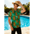 thumbnail image 6 of Lollipie Hawaiian Shirt for Men Short Sleeve Button Down Shirts Floral Tropical Holiday Beach Shirts, 6 of 7