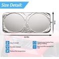 thumbnail image 2 of shiyou-Car Front Windshield Sun Shade/Cover, Reflective Frabic Foldable Sunshade for UV Rays, Sun Glare, Heat Blocking, Keep Car Cool, Universal Auto Interior Protection for Cars, SUVs, Vans (62.9"*3, 2 of 4