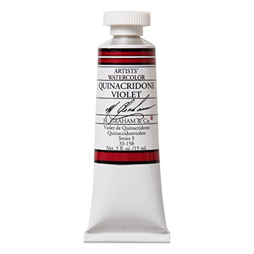 M. Graham Tube de Peinture Aquarelle 1/2 Once, Quinacridone Violet