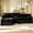Black|Left Chaise, variant on Aukfa 103" Oversized Boucle Cloud Sofa Deep Seat Boneless Couch with Square Tufted for Living Room, 2Pillows, Cream