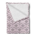 thumbnail image 2 of Victorian Soft Flannel Fleece Throw Blanket, Continuous Nostalgic Vintage Motif with Modernistic Colors Print, Cozy Plush for Indoor and Outdoor Use, 60" x 80", Grey Pink and Pale Mauve, by Ambesonne, 2 of 5
