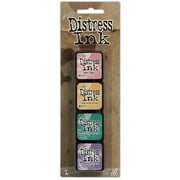 G.T. LUSCOMBE Tim Holtz Distress Mini Ink Pads 4/Pkg-Kit 4
