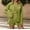 Green, variant on Women's 2 Piece Shorts Sets Pleated Button Down Long Sleeve Solid Color Shirt Outfits Summer Hawaiian Beach Vacation Loose Suits