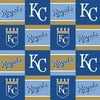 MLB Kansas City Royals Fleece 30" Fabric, per Yard