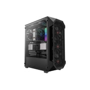 Rosewill ATX Mid Tower Gaming Computer PC Case Tempered Glass, Built-in 4X 120mm PWM Fans, Front Airflow Mesh, Up to 6 x120mm Fans, 340mm GPU/VGA, 360mm AIO/Radiator, 160mm CPU Cooler