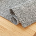 thumbnail image 4 of Xiao Hua 1 pieza de almohadilla aislante de lino verde grueso para mesa de comedor, cojín de escritorio de oficina, bandera de mesa decorativa, tela de bandera de té resistente al calor 180*30 cm, 4 of 5