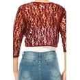 MOA Collection Women's Casual Lace Bolero Crochet Cardigan