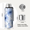 thumbnail image 7 of 20 Oz Pioneer Flower Coffee Tumbler Double Wall Insulated Stainless Steel Water Bottle | Metal Reusable Thermoses Flask with Cup Cap | Leak & Sweat Proof with Anti-Dust Lid, 7 of 7