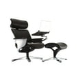 Eurotech Nuvem Bonded Leather HighBack Lounge Chair With Ottoman