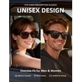 thumbnail image 2 of Polarized Fit Over Sunglasses for Men Women, UV400 Over Glasses Sunglasses, Lightweight 24g TR90 Oversize Fitover for Driving Fishing, 2 of 7