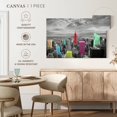 thumbnail image 4 of Elephant Stock Manhattan Pop Wall Art - Horizontal Canvas Wall Art - Living Room Wall Decor - Places Canvas - Blue And Pink Decor - 51" x 34", 4 of 4