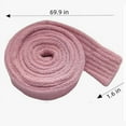thumbnail image 2 of Topboutique Robe Belt,Robe Replacement Waist Tie,Polyester Bathrobe Replacement Belt,Wide Robe Waist Belt,69.9 x 1.6 in Unisex Robe Strap,Pink, 2 of 6