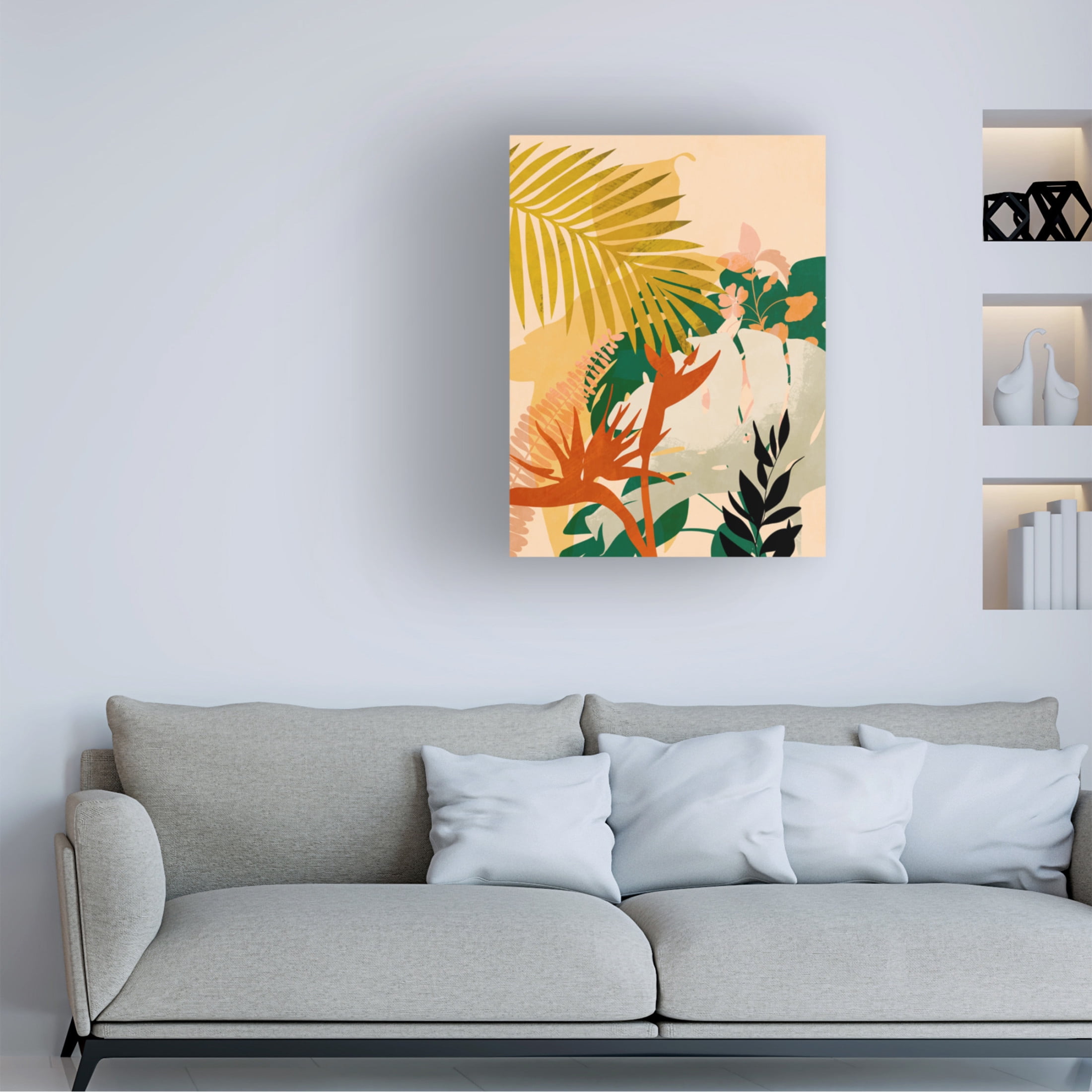 Trademark Fine Art Ana Rut Bre Leaves 24 Canvas Wall Art