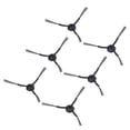 thumbnail image 1 of Lado 6pcs Barredor lateral aspirador de aspirador reemplazo de cepillo lateral para lydsto r1 Barredora Inteligente, 1 of 7