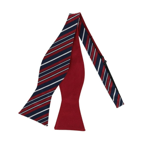 CTM Silk Free Style Reversible Bow Tie (Men)