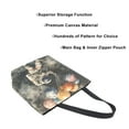 thumbnail image 3 of FORMRS Womens Canvas Tote Bag with Zipper Inner Pocket Shoulder Handbag, Watercolor Space, 3 of 7