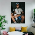 thumbnail image 6 of Key Glock Art Rapper Boy Cool Poster Room Aesthetic Poster Print Art Wall Painting Canvas Posters Gifts Modern Bedroom Decor 12x18inch(30x45cm), 6 of 6