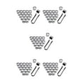 thumbnail image 2 of Decodeary Pack of 20 Car Wheel Nut Caps Exterior Universal Auto Hub Screw Cover Anti-rust Dust-proof Rims Protector with Clip Plating Silver 21mm 5Set, 2 of 6