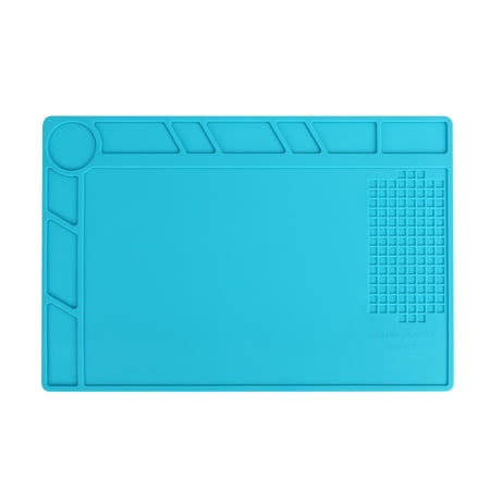 Desk Pad Sets Magnetic Heat Insulation Pad Silicone Desk Mat for Soldering Iron, Phone and Computer Repair, Gift for Techie ()