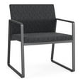 thumbnail image 1 of Fauteuil d'Invité Surdimensionné Gansett pour Réception et Attente / Acier Charbon / Gris Foncé, 1 of 5