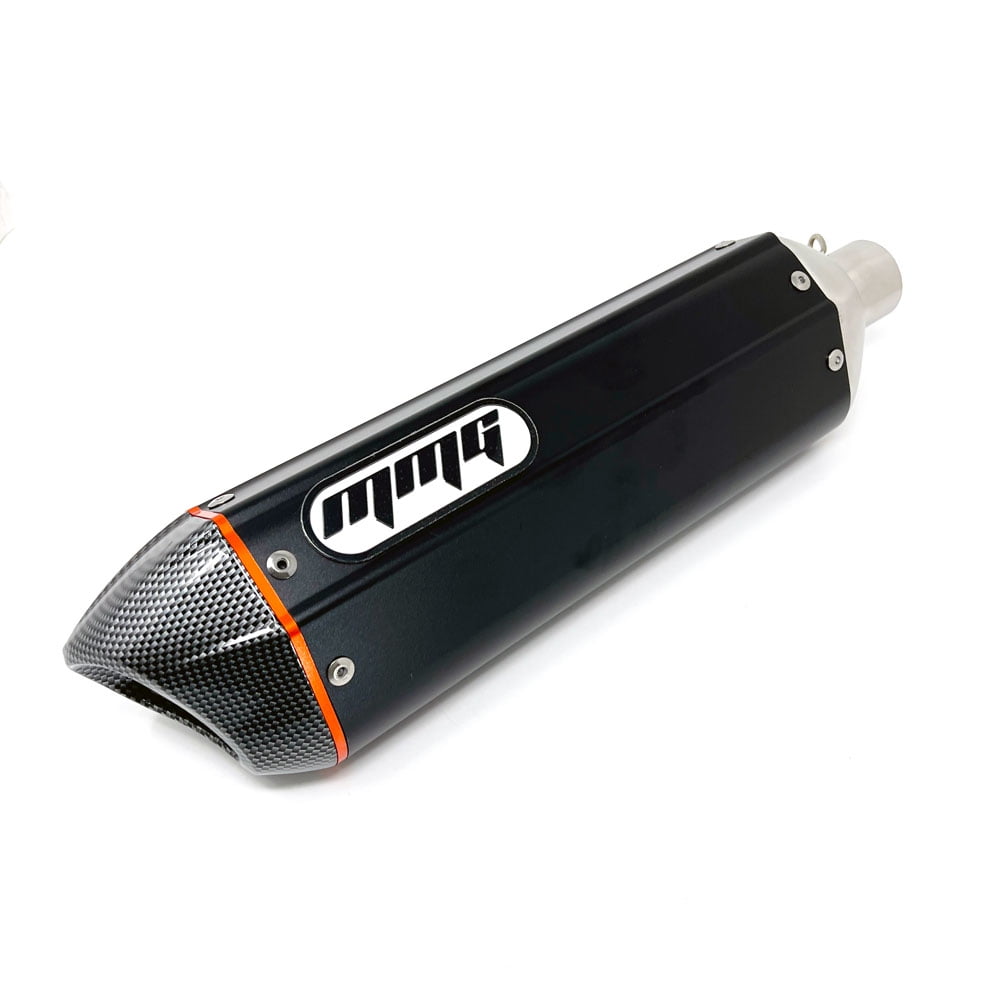 MMG Exhaust System Muffler for GY6 125cc 150cc 4 Stroke Scooters (Black Finish)