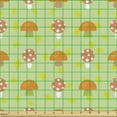 thumbnail image 2 of Ambesonne Autumn Fabric by the Yard Upholstery, Fall Leaves Seasonal Veggies, 1 Yard, Pale Green and Orange, 2 of 5