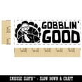 thumbnail image 2 of Gobblin' Good Thanksgiving Turkey Teacher Student School Self-Inking Rubber Stamp Ink Stamper - Black Ink - Large 2-3/4 Inch, 2 of 7