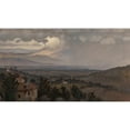 thumbnail image 2 of Elihu Vedder 18x12 Gold Ornate Wood Frame and Double Matted Museum Art Print Titled - Umbrian Landscape, Italy, 2 of 4