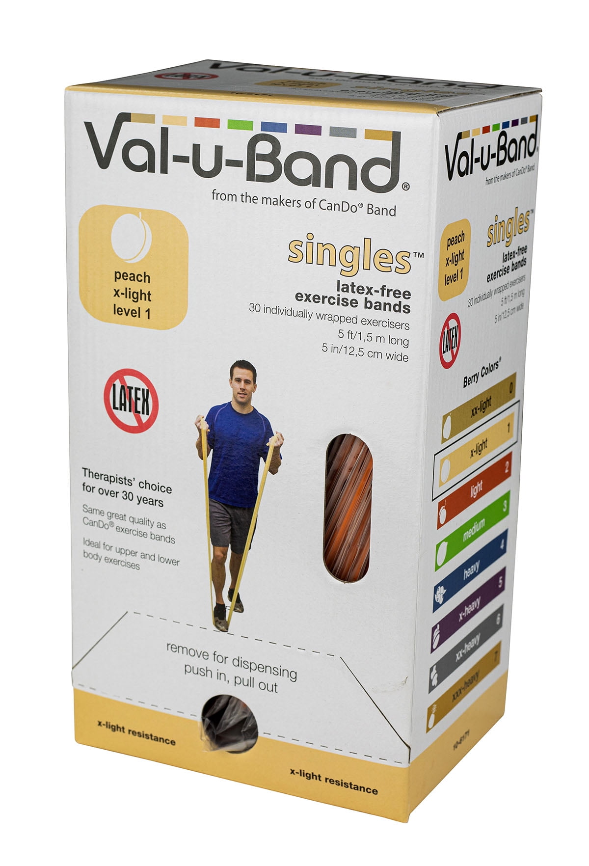 Resistance Bands Sports Home Gym Yoga Latex Fitness Singles or Full Pack 