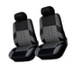 thumbnail image 2 of Juego de fundas de asiento de coche Ajuste universal La mayoría de las fundas de coches con detalle de pista de neumático Estilo Protector de Ventana automotriz 2 fundas para asientos delanteros, 2 of 6