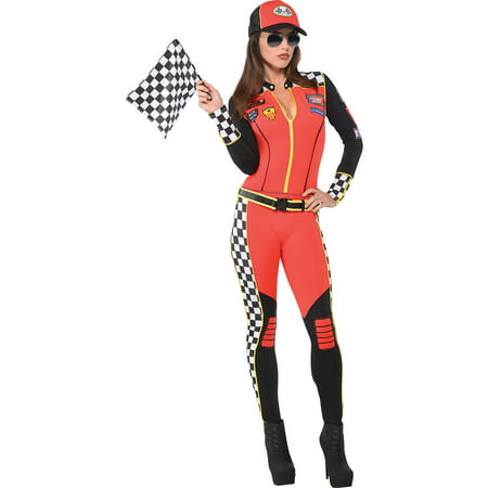 amscan Adult Foxy Race Car Driver Costume - Small (2-4)