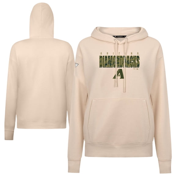 Women's Levelwear Khaki Arizona Diamondbacks Adorn Protect W Pullover Hoodie