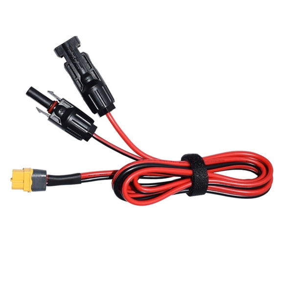 Solar Connectors to Adapter 12AWG Extension Cable for Outdoor Power Stations and Batteries