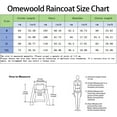 thumbnail image 6 of Omewoold Women Lightweight Jackets Waterproof Hooded Raincoat Packable Atheletic Jacket Hiking Windbreaker Rain Jacket With Pockets, Black 2XL, 6 of 10