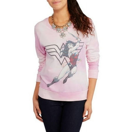 Wonder Woman Juniors' Logo Graphic Sweatshirt