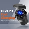 thumbnail image 3 of 12V 24V Compatible Double USB C Fast Charging 30W Technology Waterproof For Marine Vehicles, 3 of 10