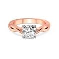 thumbnail image 3 of 2 Carat IGI Certified Radiant Shape Lab Grown Diamond Engagement Ring | 14K Rose Gold | Intertwine Bliss Solitaire Lab Diamond Ring | FG-VS1-VS2 Quality Friendly Diamonds, 3 of 5
