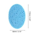 thumbnail image 3 of Unique Bargains 1 Pc Reusable Facial Sponges Oval for Removing Dirt 4.33"x3.15"x0.31" Blue, 3 of 6