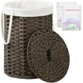 thumbnail image 4 of Large Laundry Hamper Laundry Basket Round Gal L) Handwoven Wicker Laundry Baskets Rattan Laundry Basket with Laundry Bag Handles Mesh Bags for Living Room Bedroom, 4 of 6