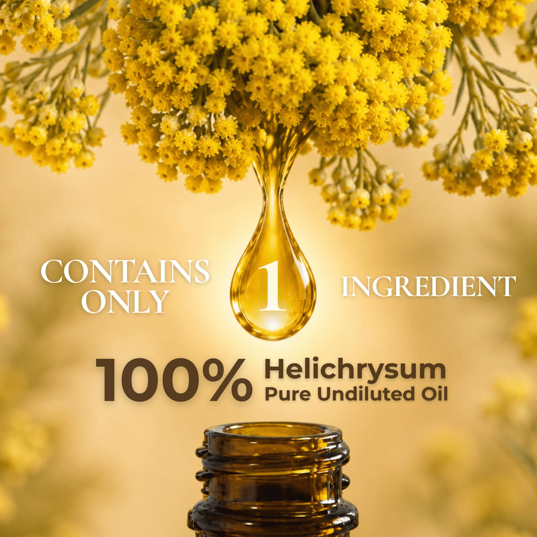 Calmoura Pure Helichrysum Essential Oil Natural Aromatherapy Oil for Diffusers, 4 fl Oz