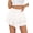 White, variant on Sundazz Mini Skirts for Women Crochet Ruffle Tiered Skorts Cute Summer Skirts Flowy Shorts, XS-XL