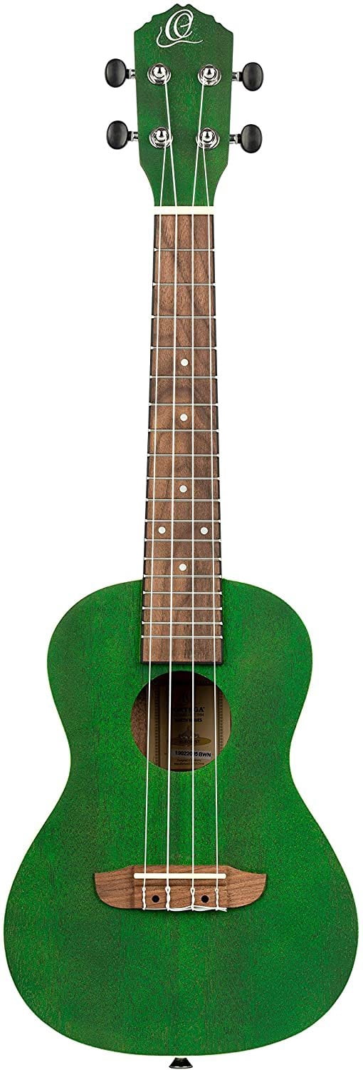 Ortega Earth Series RUFOREST Transparent Green Concert Size Okoume Wood Ukulele
