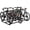Black-10 Car Double Side, variant on Home Commercial Grade 5/10 Bike Parking Rack, Heavy Duty Outdoor Steel Bicycle Stand, Freestanding Grid Storage System for Retail, School, Garage, Backyard & Bike Shop