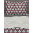 thumbnail image 3 of Vintage Comforter & Sham Bedding Set, Composition of Nostalgic Floral Romance of Symmetric Flower Motif, 3 pcs Duvet Set Microfiber Filling Quilt, 5 Sizes, Eggplant Pale Blue and Coral, by Ambesonne, 3 of 4
