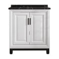 thumbnail image 3 of 30" Freestanding Vanity with Marble Top and Storage Cabinet - White, 3 of 9