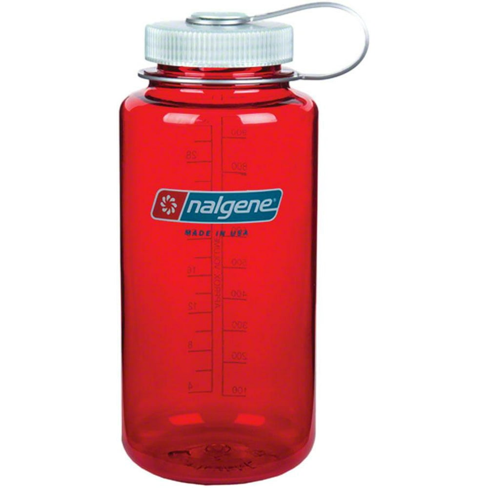 Nalgene Wide Mouth Water Bottle 32oz, Outdoor Red