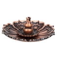 thumbnail image 1 of Mini Support de Bâton d'Encens en Forme de Fleur en Alliage de Cuivre Décoration Maison (Bronze Rouge), 1 of 8