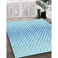thumbnail image 2 of Ahgly Company Indoor Rectangle Patterned Butterfly Blue Area Rugs, 6' x 9', 2 of 6